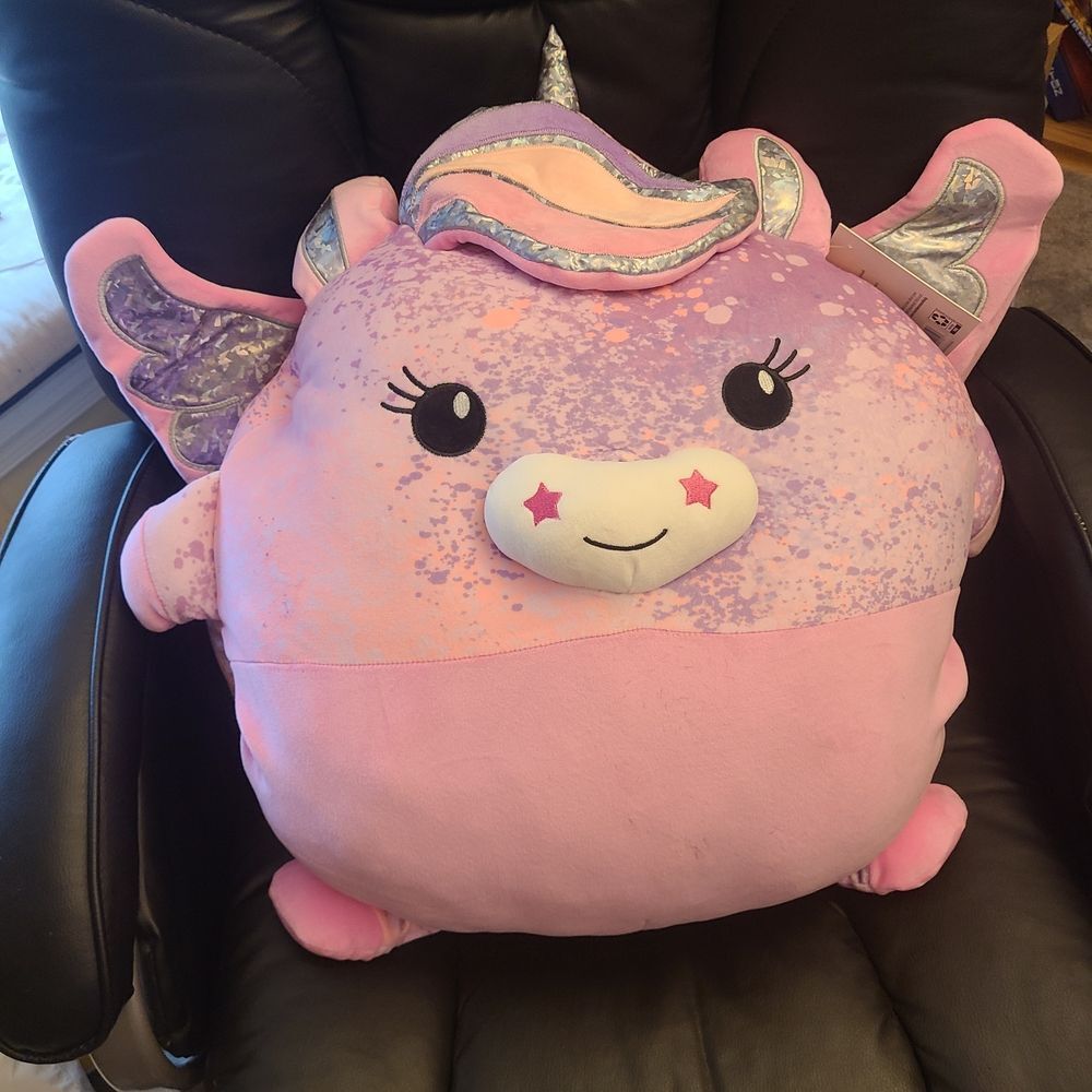 Member's Mark Unicorn Stuffie Pocketed‎ Giant Pillow 30"